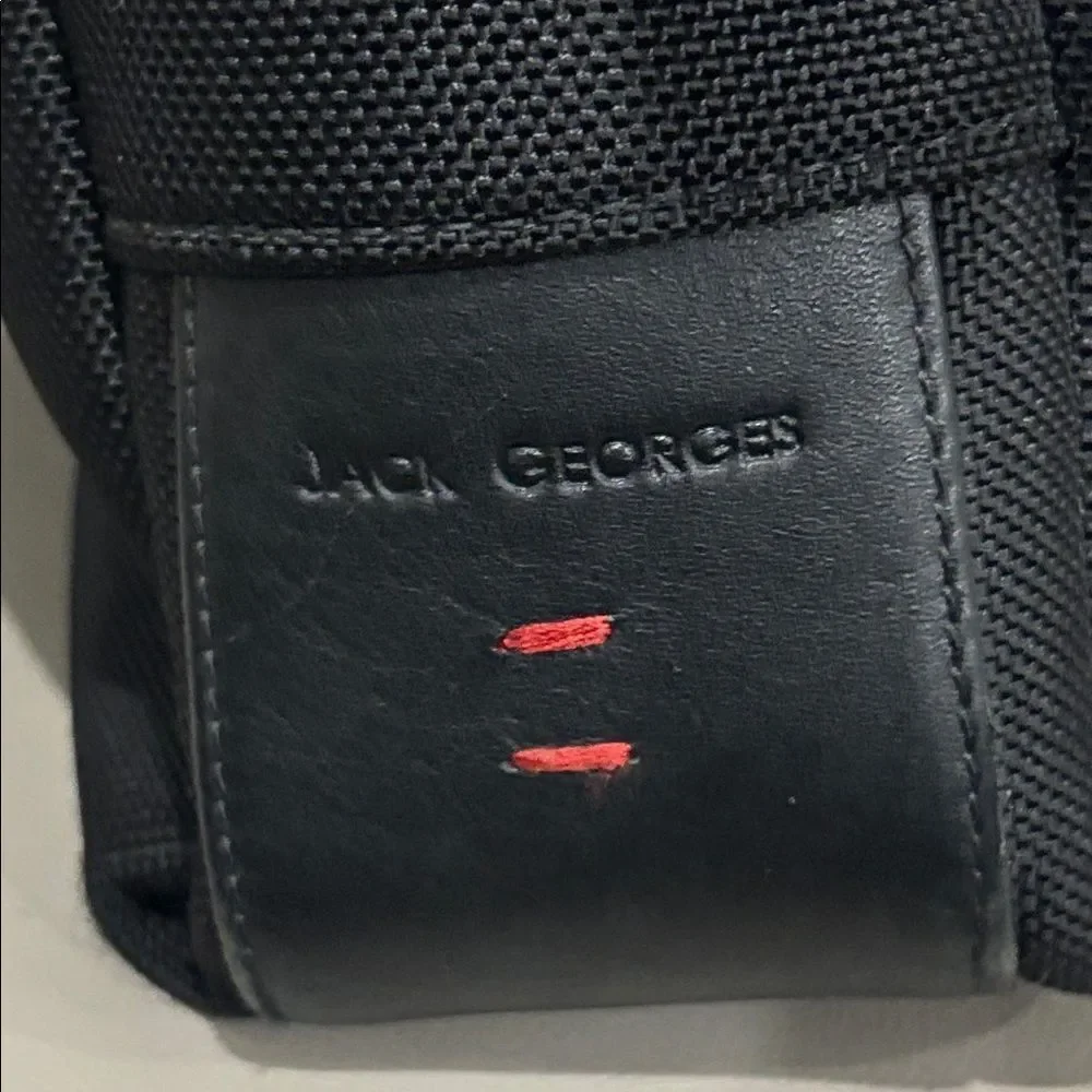 Jack Georges Nylon and Leather trim computer bag